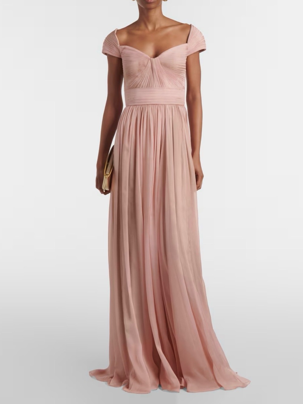 Elie Saab Gathered Silk Chiffon Gown - Size 2 / Worn twice only!!!
